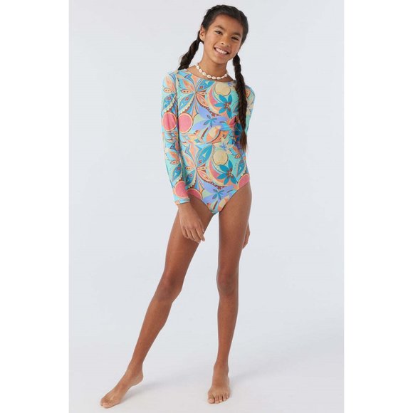 Surf Suit Oneill One Piece O'Neill Girl's Long Sleeve Surf Suit